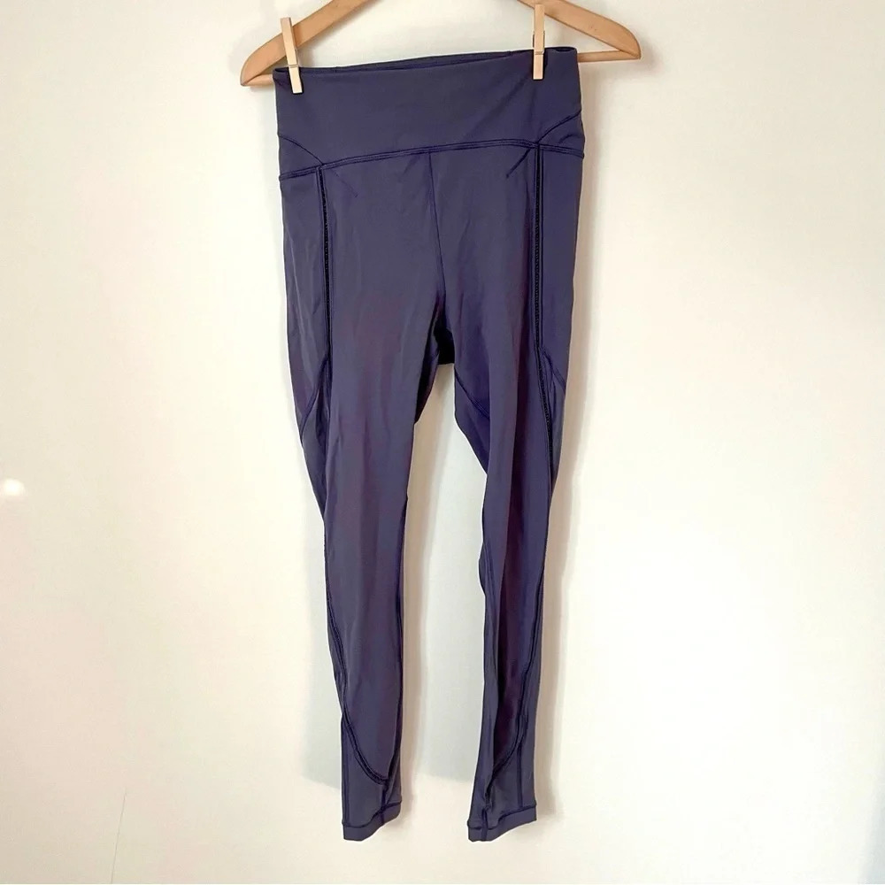 Lululemon High Rise Crochet Seam Leggings
